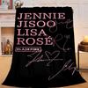 1PC Black And Pink Fashion Flannel Blanket Gift, Suitable for Both Men And Women, Soft Ideal for Beds And Sofa, Birthday Or Christmas Gift