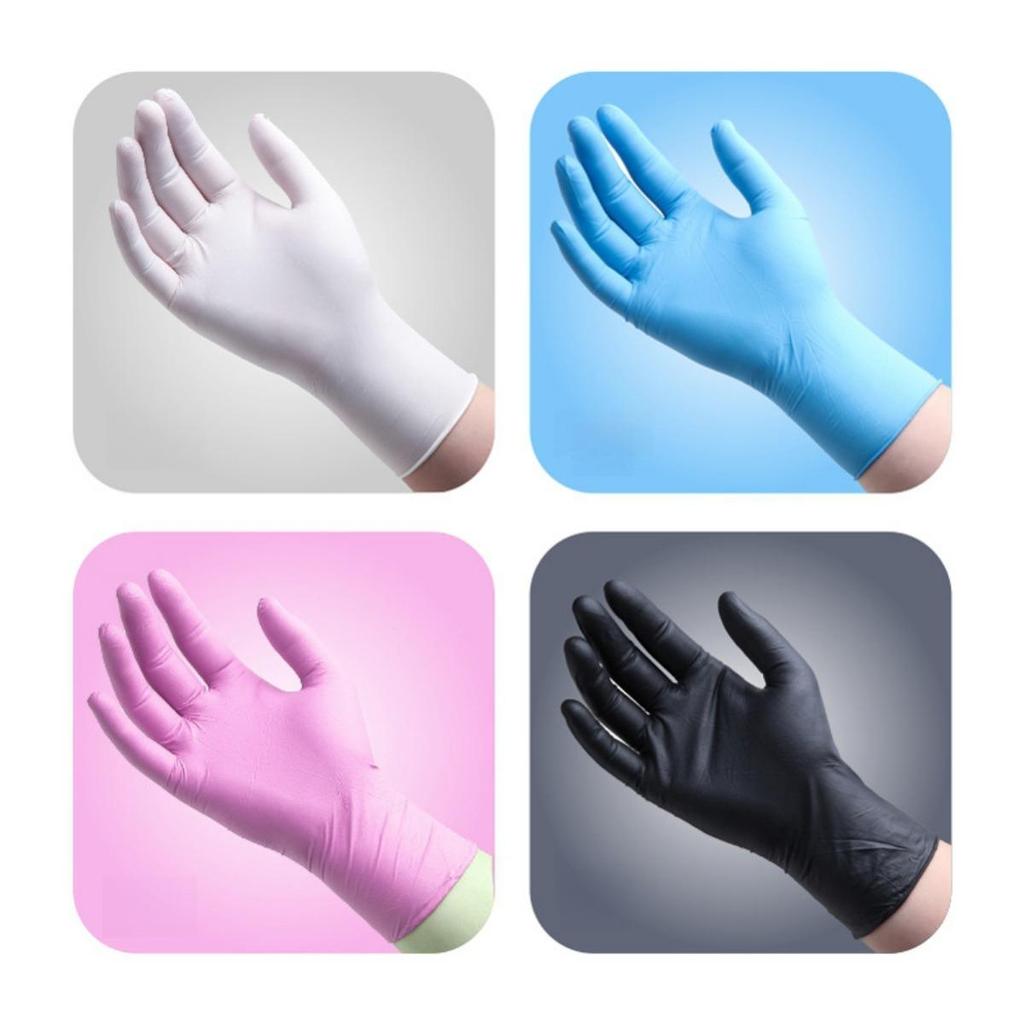 Nylonhandskar, Engångshandskar, Vattentäta, Städhandskar, Latexfria, Lämpliga för Inomhus- och Utomhusbruk, Diskning, Hemstädning, Handhållen Användning