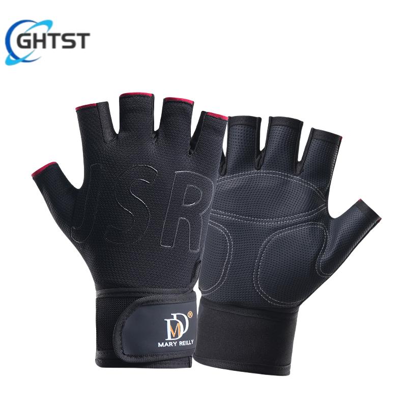 Breaking Cycling Half Finger Gloves Fitness Anti-slip Bicycle Mittens Racing Keep Fit guantes gym Road Bike MTB Guantes