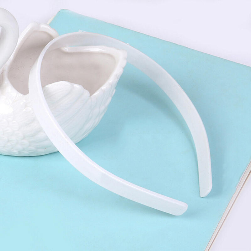 

10 шт. 12 мм пустые однотонные пластиковые ободки для волос, аксессуар для DIY