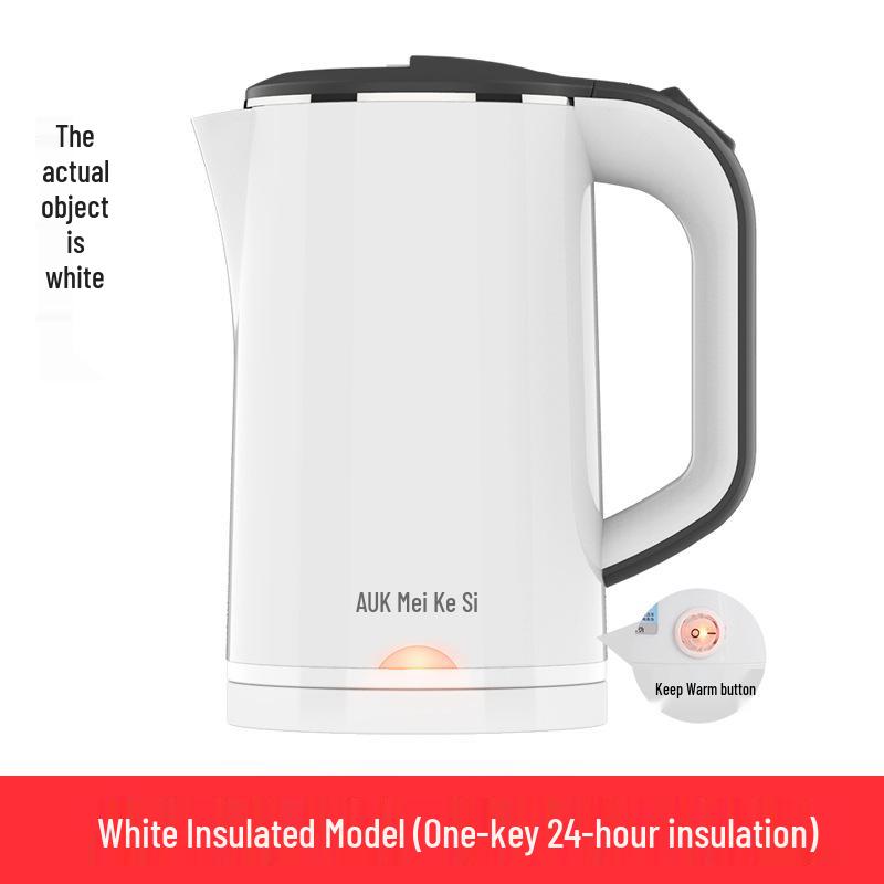 Auxes Insulated Electric Kettle: Large Capacity, Constant Temperature, Fast Heating, Compact for Home and Dorm Use