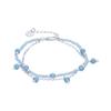 Bracelet - LUXENTER - Aira - Blue Crystal - Rhodium-plated Finish - Metal Alloy