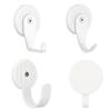 Crochet Magnétique Blanc Élégant pour une Organisation Facile Sur Surfaces Métalliques Robustes Dans les Cuisines Bureaux et Garages Ménage