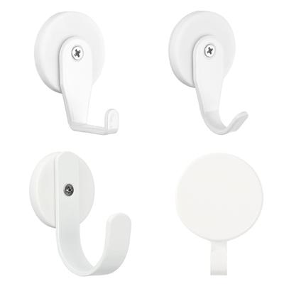 Elegant White Magnetic Hook for Easy Organization On Sturdy Metal Surfaces In Kitchens Offices and Garages Household