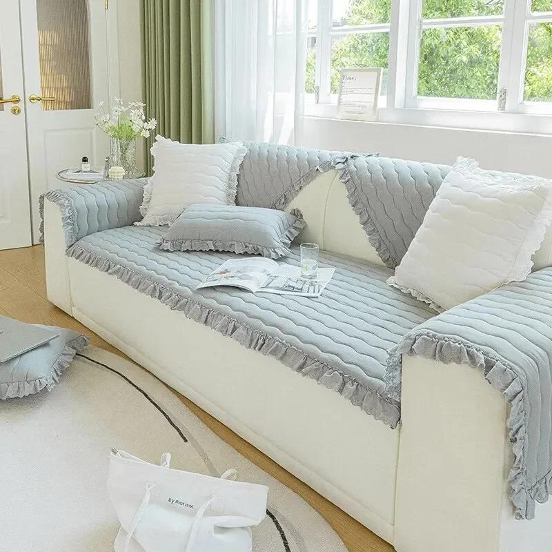 Super Měkký Potah na Pohovku Zesílený Plyšový Ručník na Pohovku Deka Univerzální Podložka na Pohovku Polštář pro Obývací Pokoj Potahy na Pohovku Podzim Zima