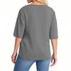 Fashion Ladies Casual V-neck Short Sleeve Regular Pullover Women's Tops T-shirt