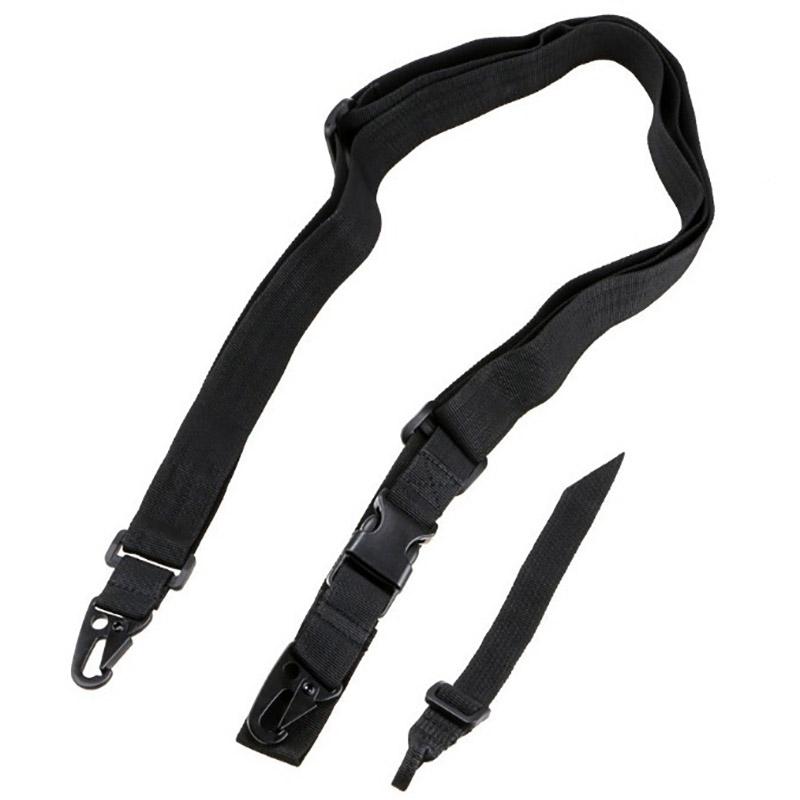 

Открытый 3-точечный ремень, регулируемый ремень для винтовки, плечевой ремень с металлической пряжкой, ремень для охоты чёрный