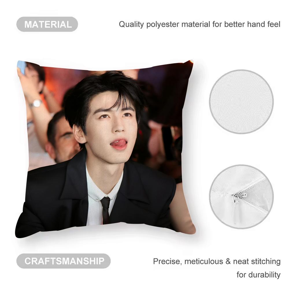 Cool Actor Zhang Linghe Cushion Cover Comfortable Reversible Pillow Cover Ideal For Car Sofa Bedroom & Beyond