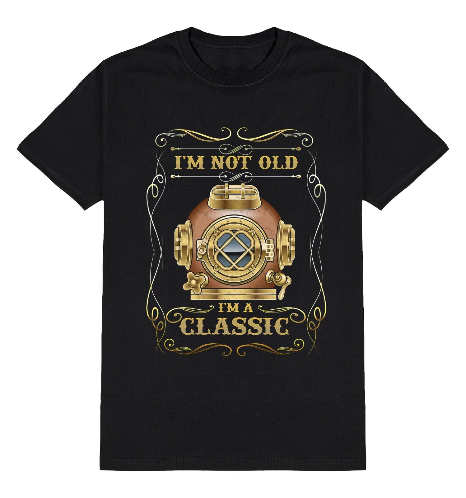 Mens SCUBA DIVER T-Shirt Im Not Old Im A Classic Scuba Diving Gear Tee S разноцветный