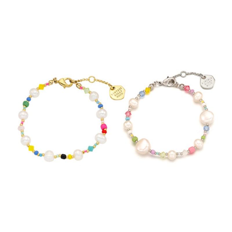 VINTAGE HOLLYWOOD Pearl N Crystal Beads Bracelet_VH24NNBR101M