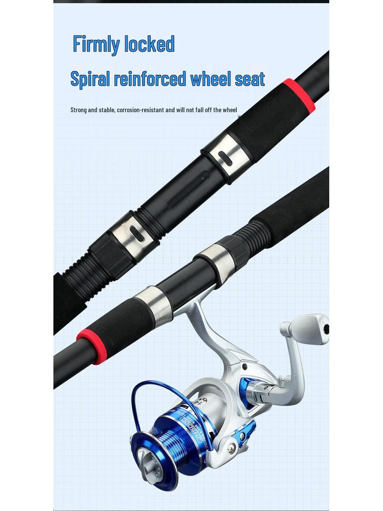 Wolf King Ultra-Hard Carbon Long-Distance Sea Fishing Rod Set