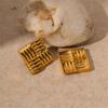 Retro Studs Earrings Geometric Ear Jewelry Stainless Steel Material Ear Pins Ear Pendant Perfect Gift for Women Girl