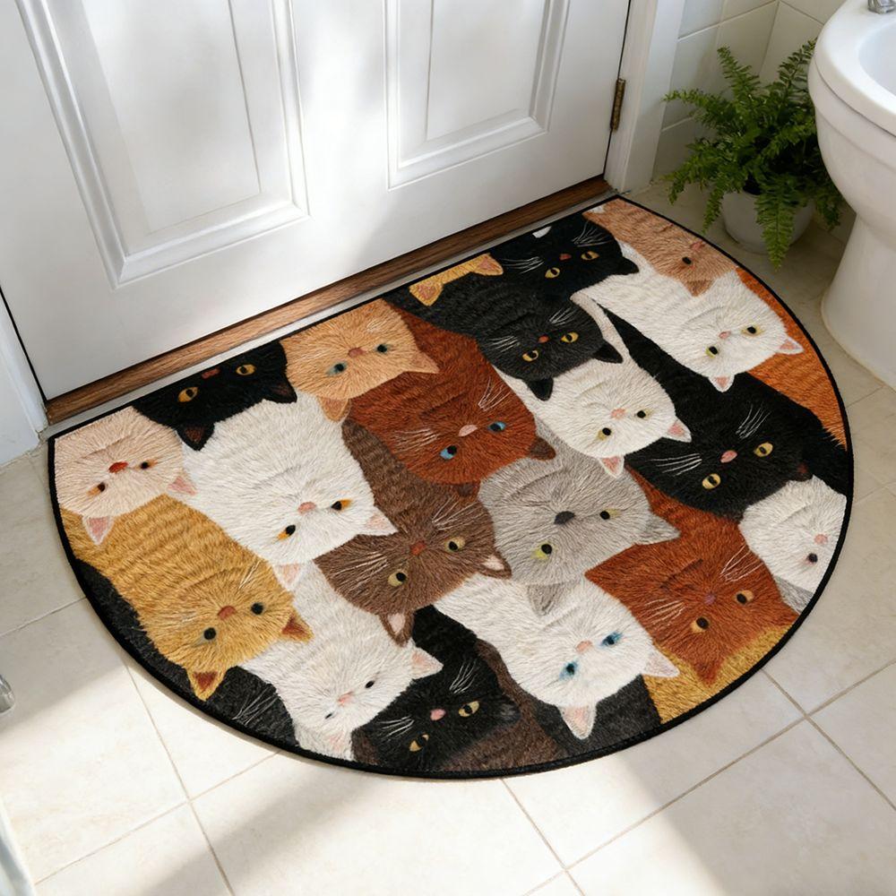 Cartoon Animal Bathroom Mat Dog Door Mat Quick Dry Cat Floor Mat  Laundry Room