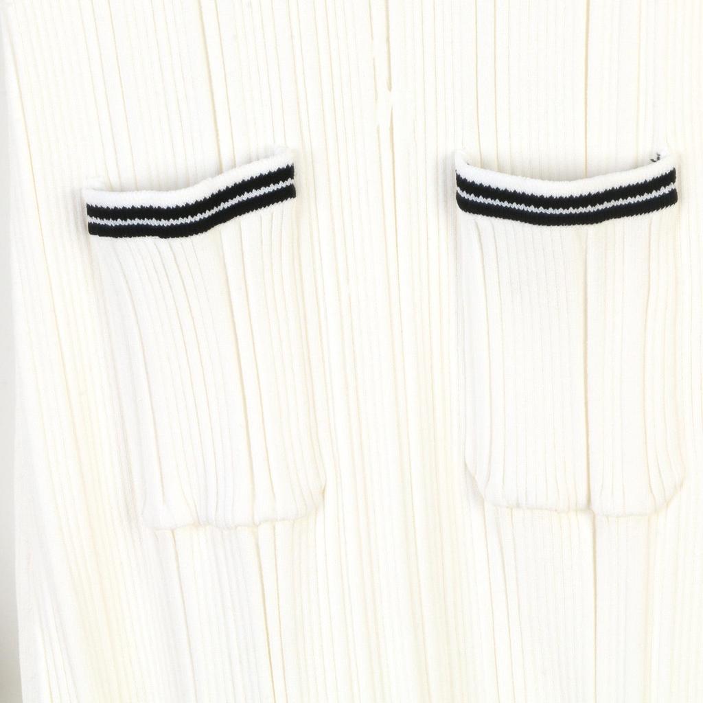 Women's European & American V-Neck Sailor Collar Slimming Fishtail Knitted Dress for Spring & Summer