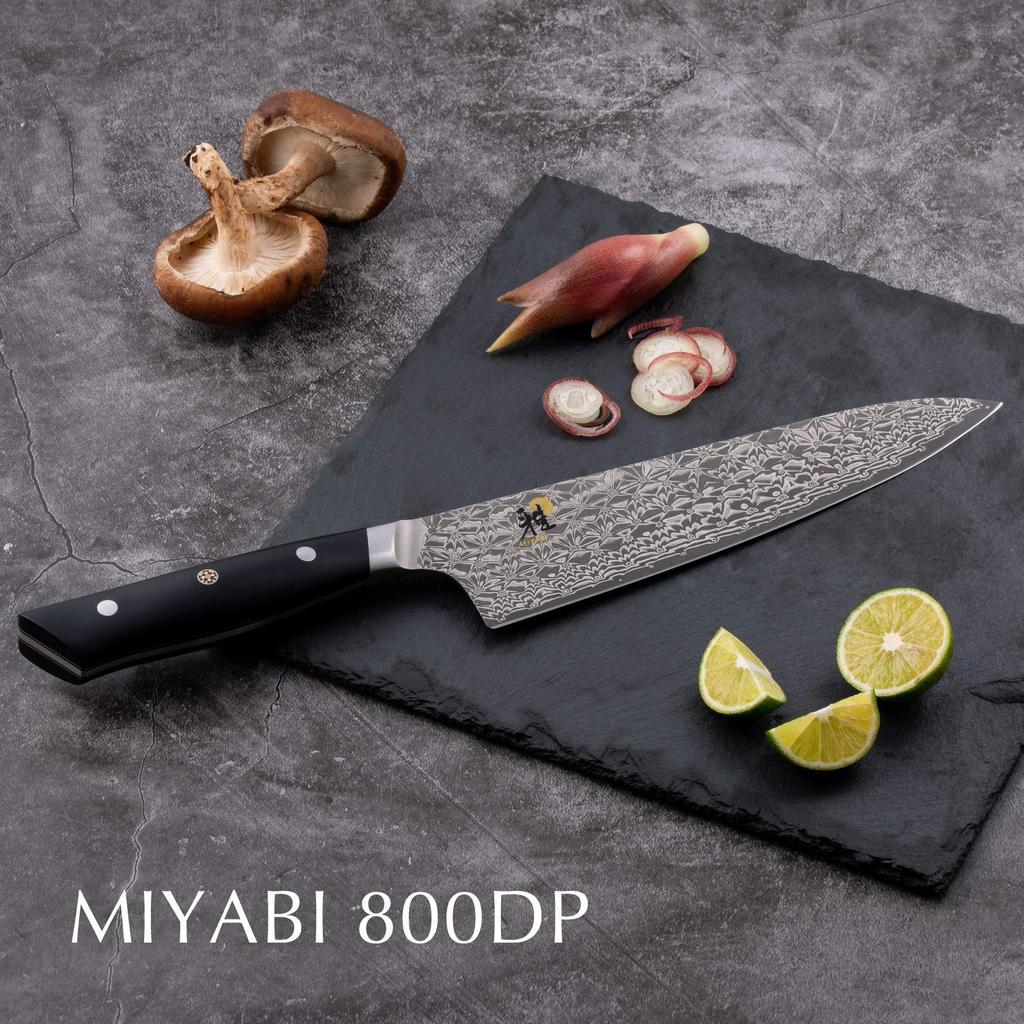 MIYABI Santoku 180mm Made in Damascus Steel Santoku Multilayered Made in Seki Gifu Prefecture Japanese "800DP Japan" Knife, Style, Steel, City,