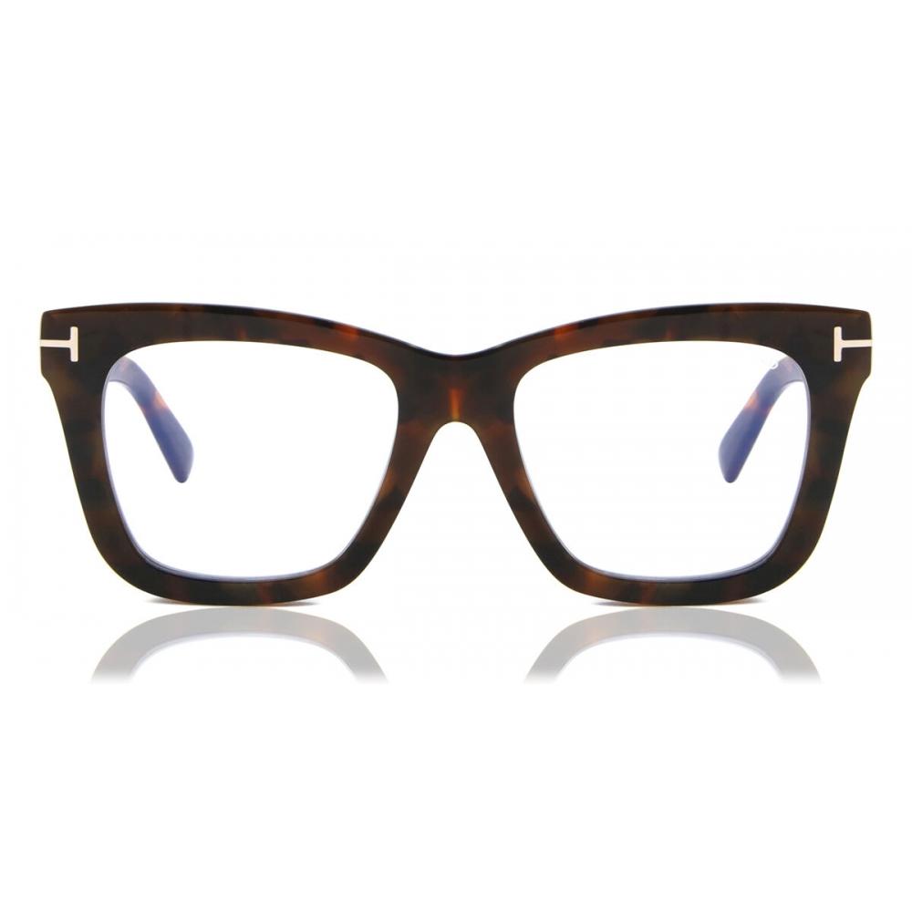 

Tom Ford Ft5881 B Blue Light Block 052 Women Eyeglasses Tortoise Blue/52