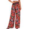Summer New Style Casual Comfortable High-waist Wide-leg Printed Pants