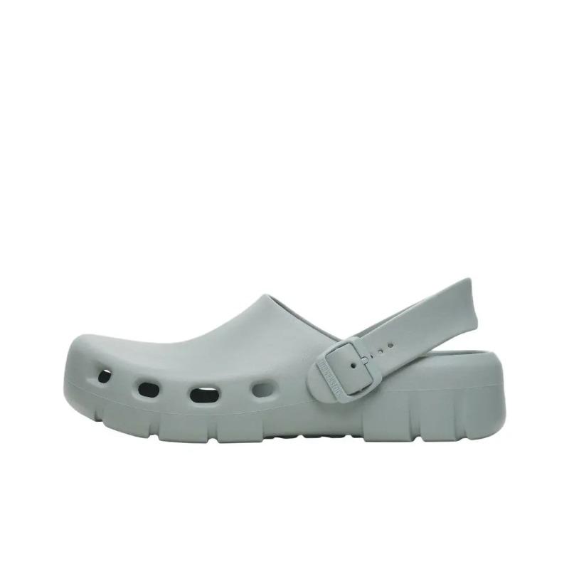 Birkenstock Birki Flow EVA Retro Comfort Clogs Grey Green Regular Fit (Wide Fit) 1029536