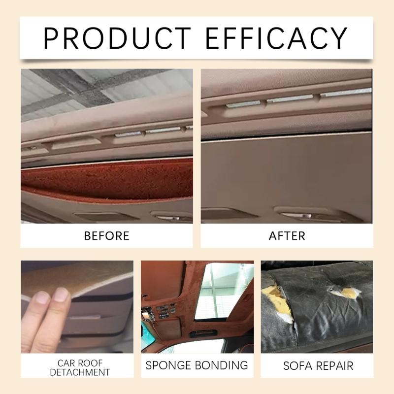 Headliners Repair Glues 125ml, Car Roof Liner Quick Dry Repair Adhesive Glues, Car Roof Fabric Adhesive