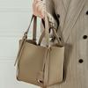 Genuine Leather New Casual Commuter Large Capacity Bucket Bag for Women, Niche Design Fashionable Basket Bag, Trendy Shoulder Bag