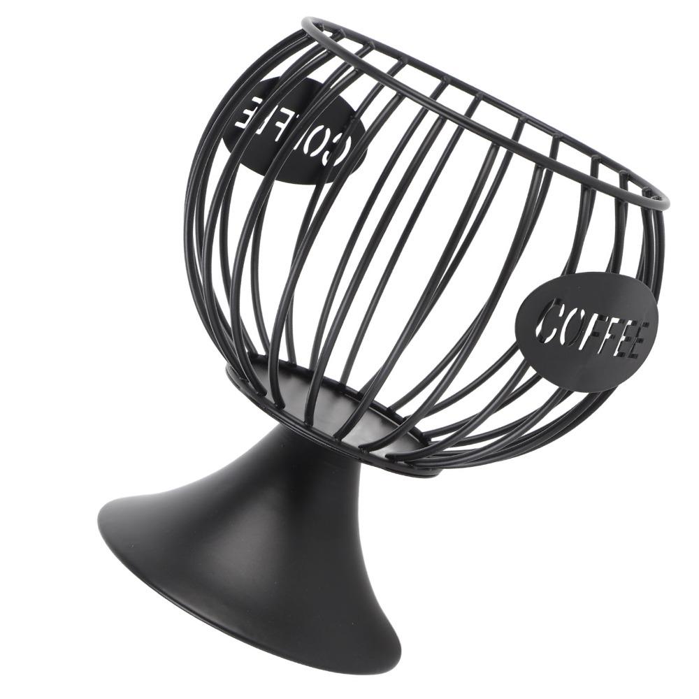 Weighted Base Coffee Pod Basket Iron Construction Coffee Pod Organizer For Home Desktop