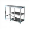 Stainless Steel Three-Tier Kitchen Storage Rack for Gas Cylinder, Stove, and Chopping Board