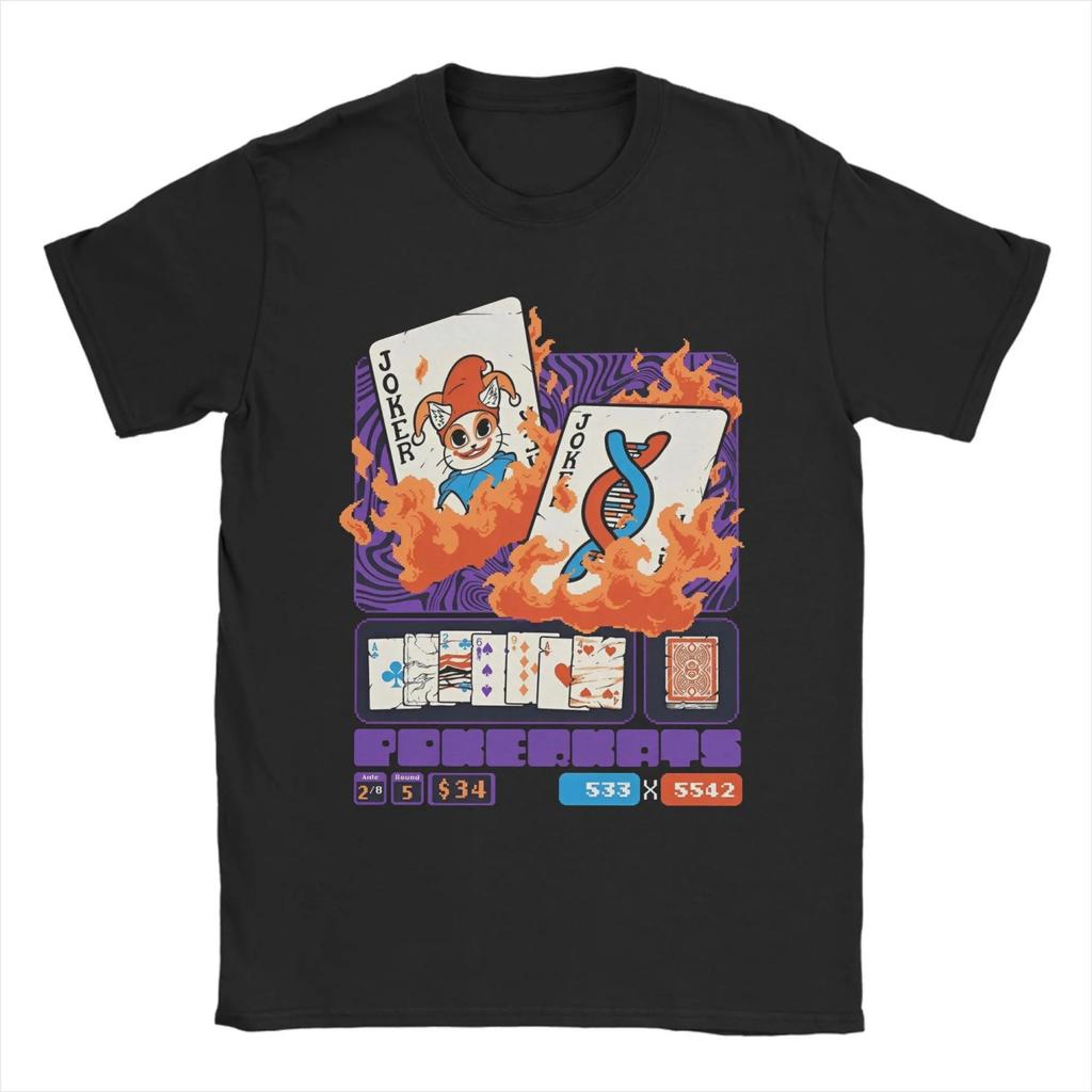 Balatro Game Joker-Jimbo T-Shirt for Men Cards Game Vintage Cotton Tees Crewneck Short Sleeve T Shirt Summer Clothes