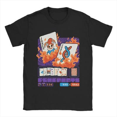 Balatro Spiel Joker-Jimbo T-Shirt für Herren Kartenspiel Vintage Baumwoll-T-Shirts Rundhals Kurzarm T-Shirt Sommerkleidung
