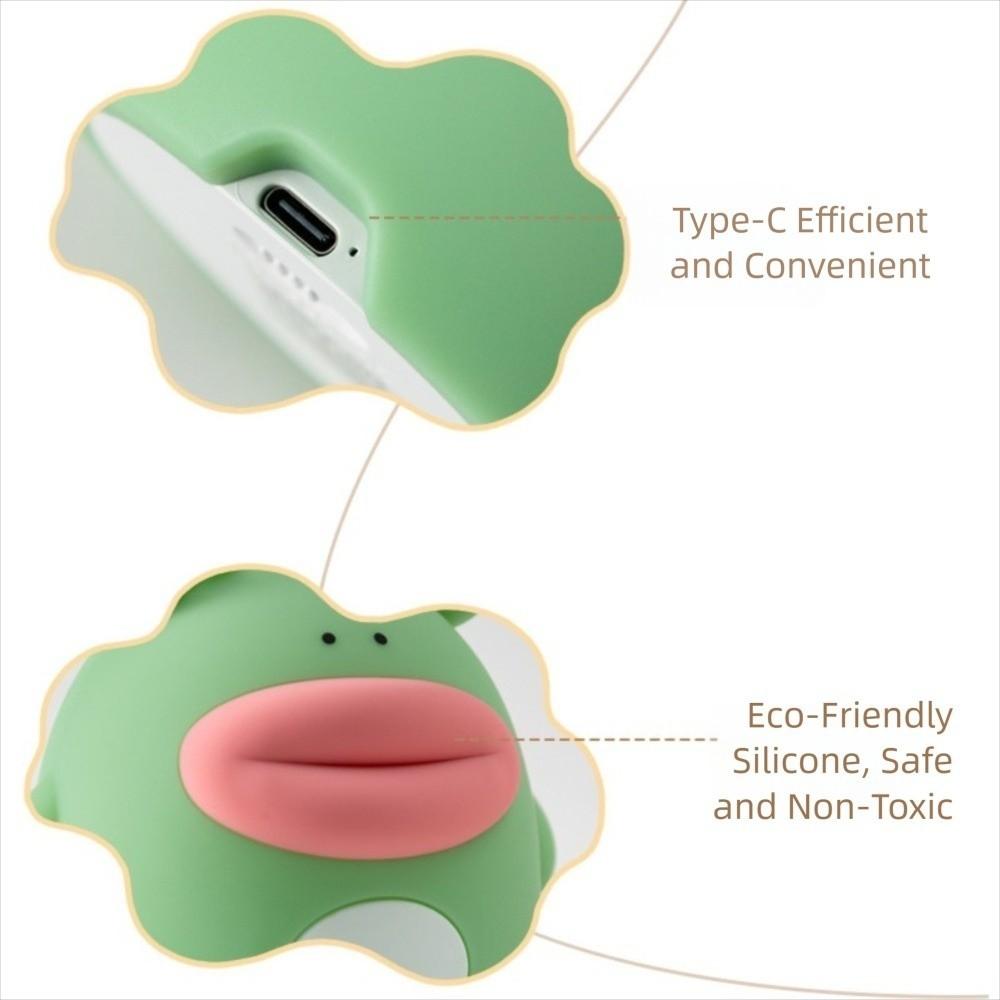 Rechargeable Silicone Frog Night Lamp Cute Bedside Table Lamp Dimmable Nursery Nightlight  Bedrooms