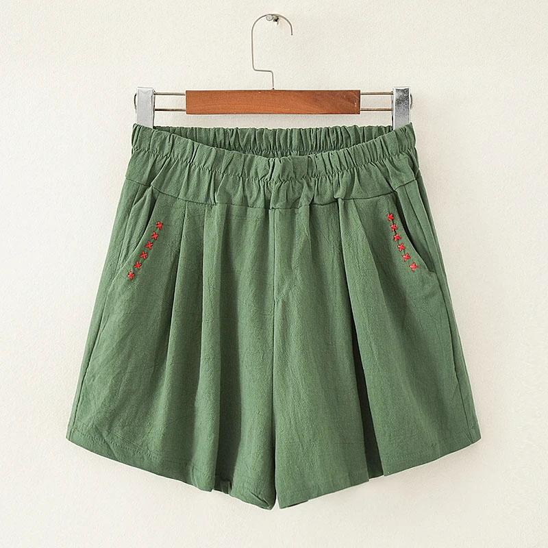 

Шорты женские летние хлопковые джинсы винтажные свободные большие размеры повседневные джинсовые широкие брюки шорты M белый