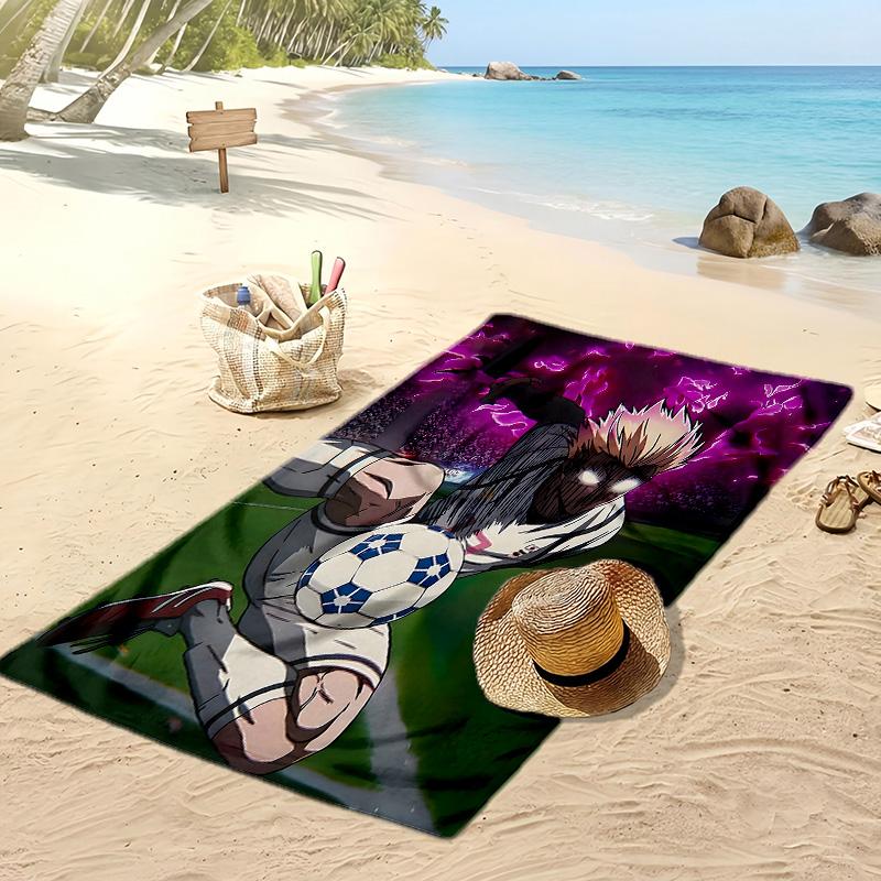 Shidou Ryusei Printed Quick Dry Beach Towel Super Absorbent Soft Lightweight Bath Towel for Pool Summer Travel