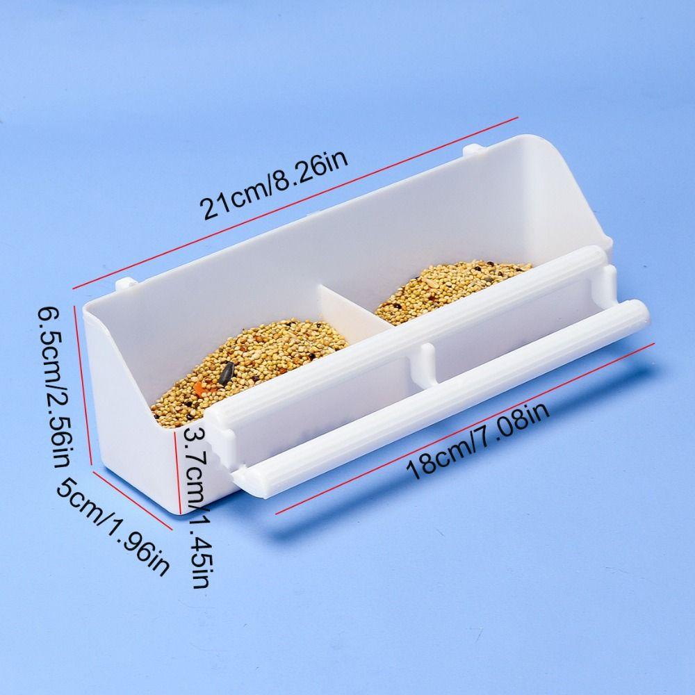 Plastic Birds Water Hanging Bowl Hanging Parakeet Feeding Bowl  For Peony Cockatiels Budgerigar