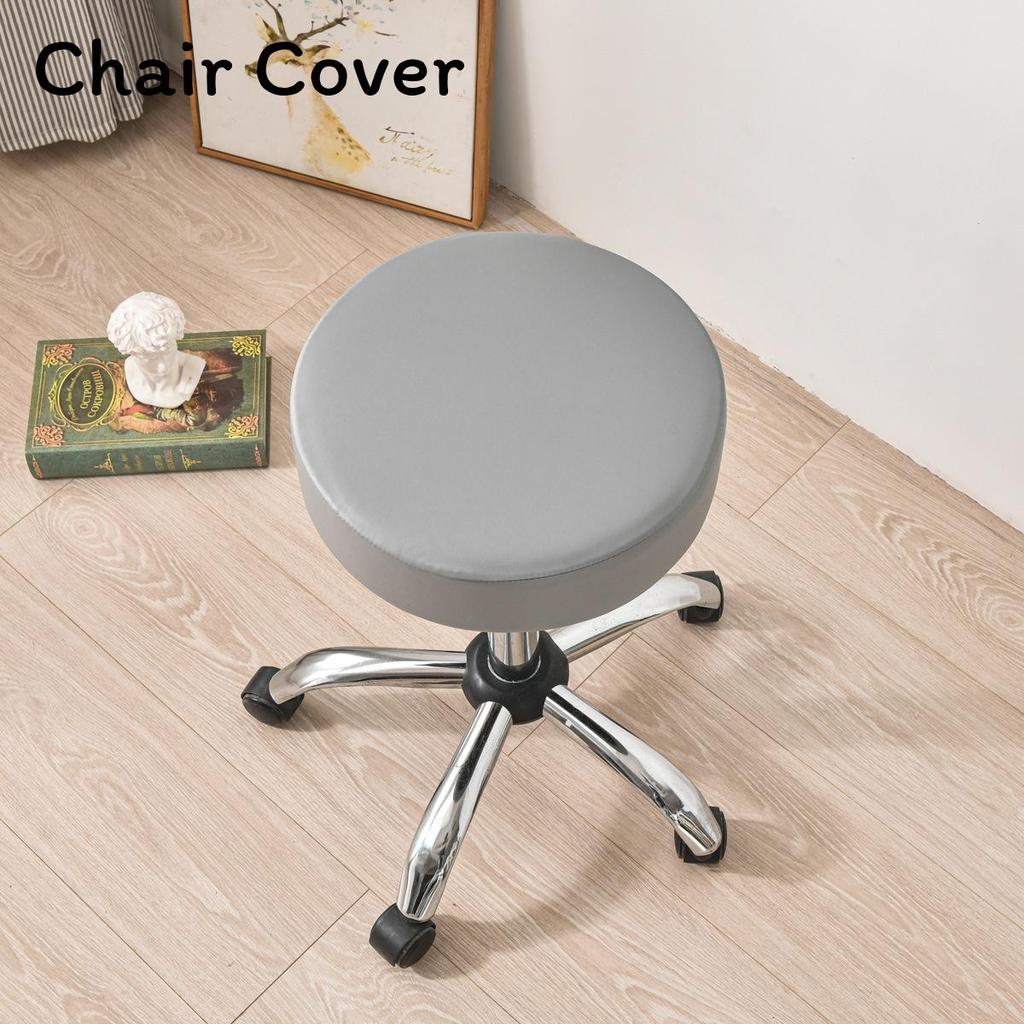 Modern Minimalist Polyester Round Waterproof Chair Cover For Hotel Dining Room Decor