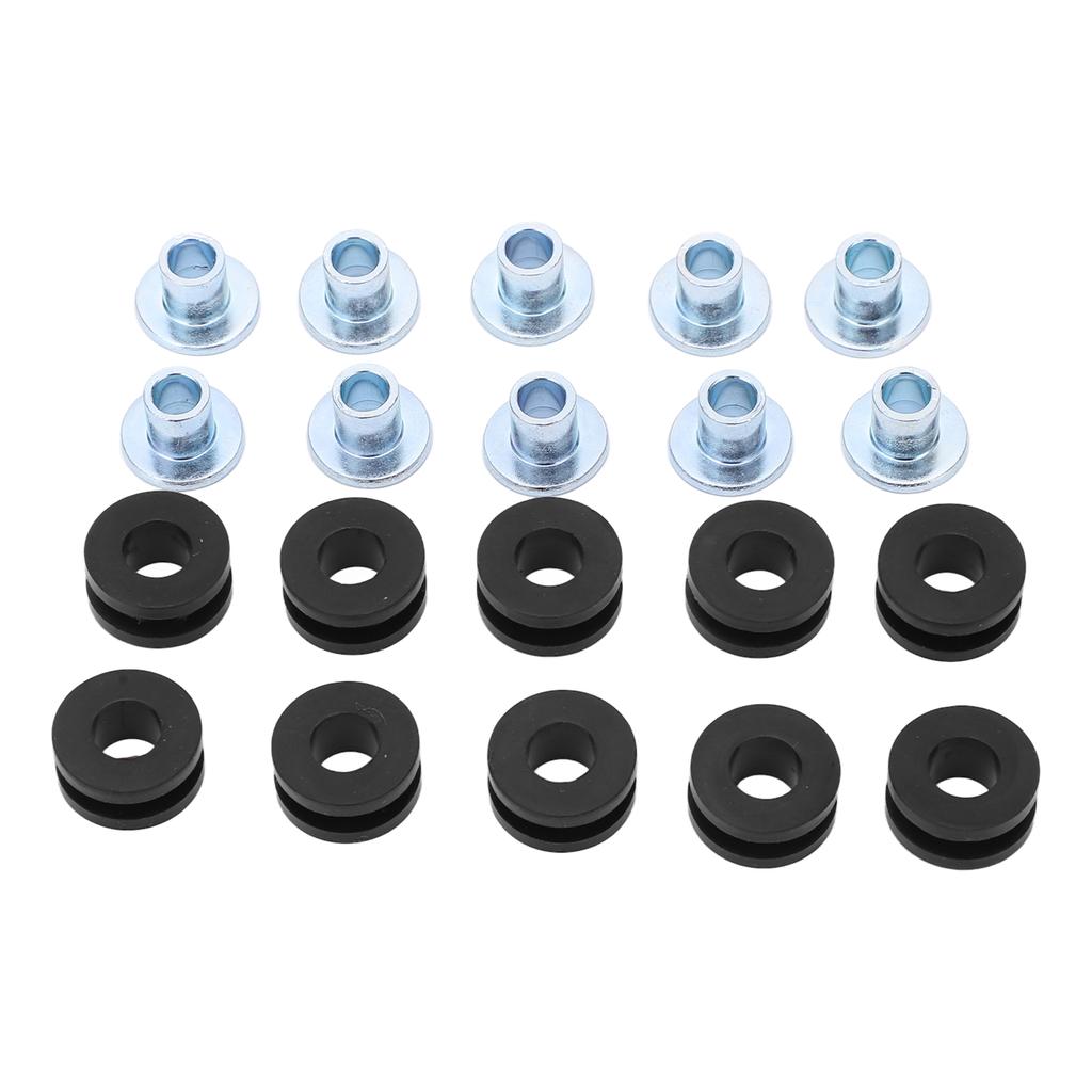 10 Sets Motorcycle Grommets Bolt Kit Rubber Metal Fairings Accessories Replacement for Suzuki