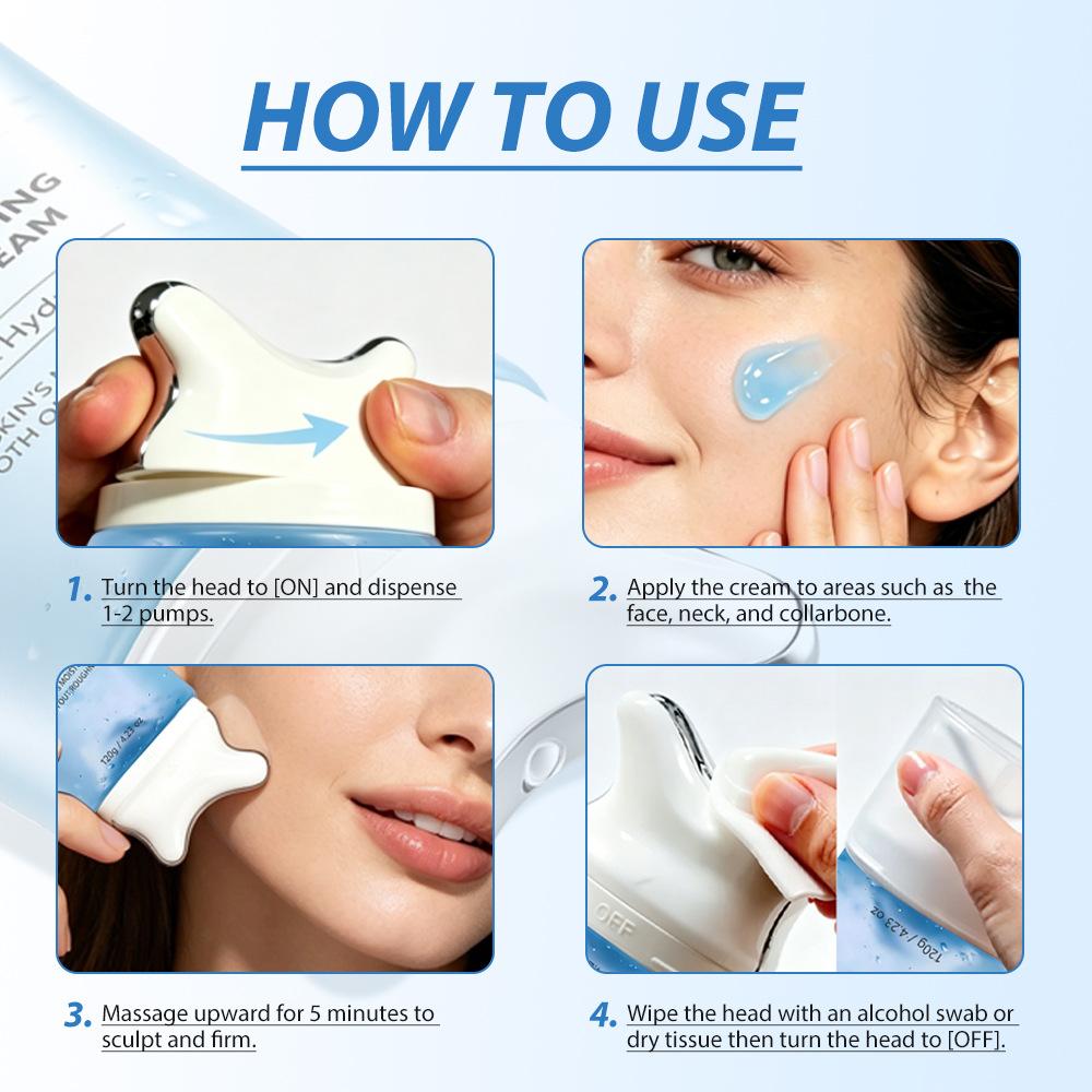 KOEC Peptide PDRN Jelly Gel Moisturizing Gua Sha Face Neck Cream 75ml