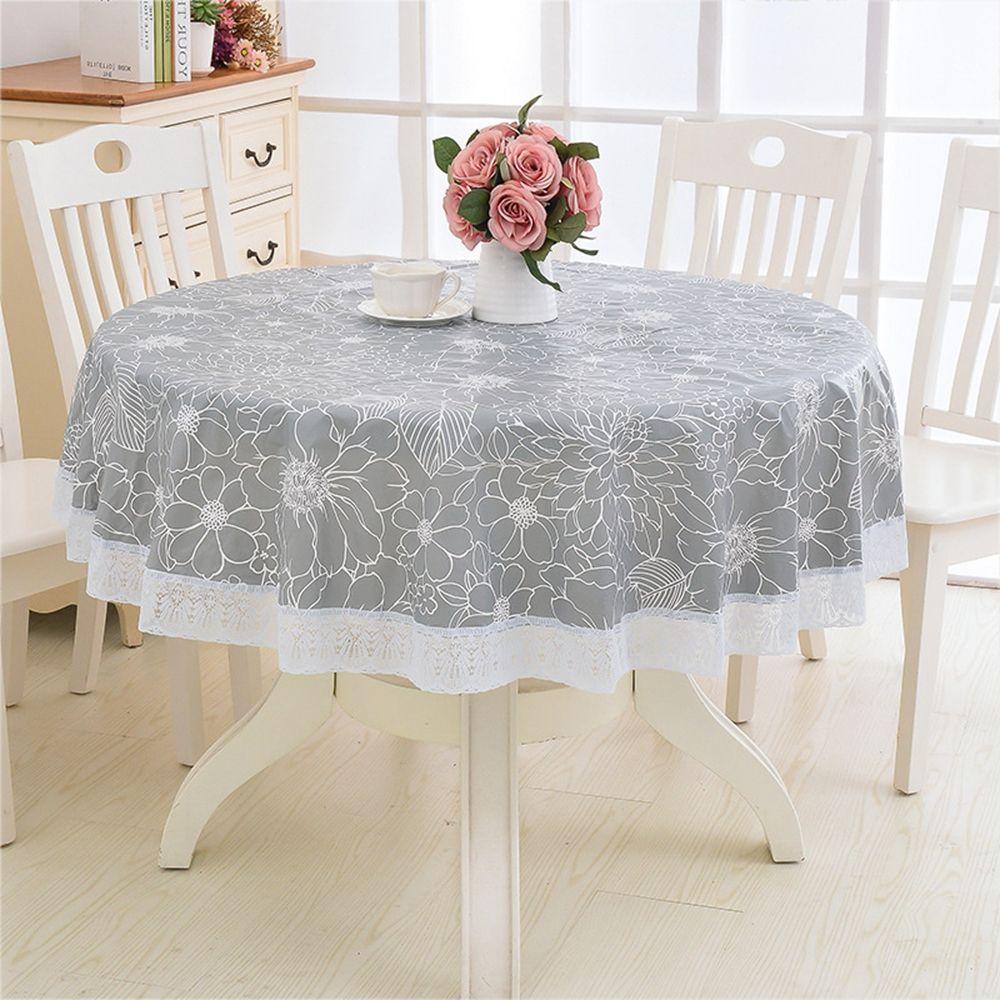Wipeable Oilproof Round Dining Table Kitchen  Tablecloth Table  Cover Table Cloth Home  Decor