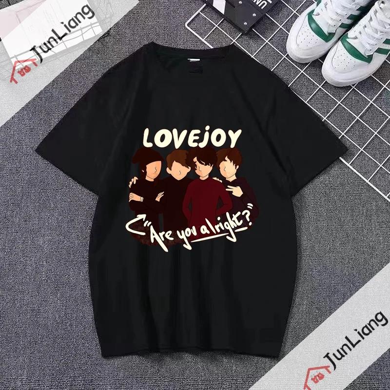 Lovejoy Band Pánská Trička pro Muže Oblečení Fanoušci Dárek Streetwear 90. léta Vintage Oblečení Krátký Rukáv Tričko Oversized Tričko Y2k