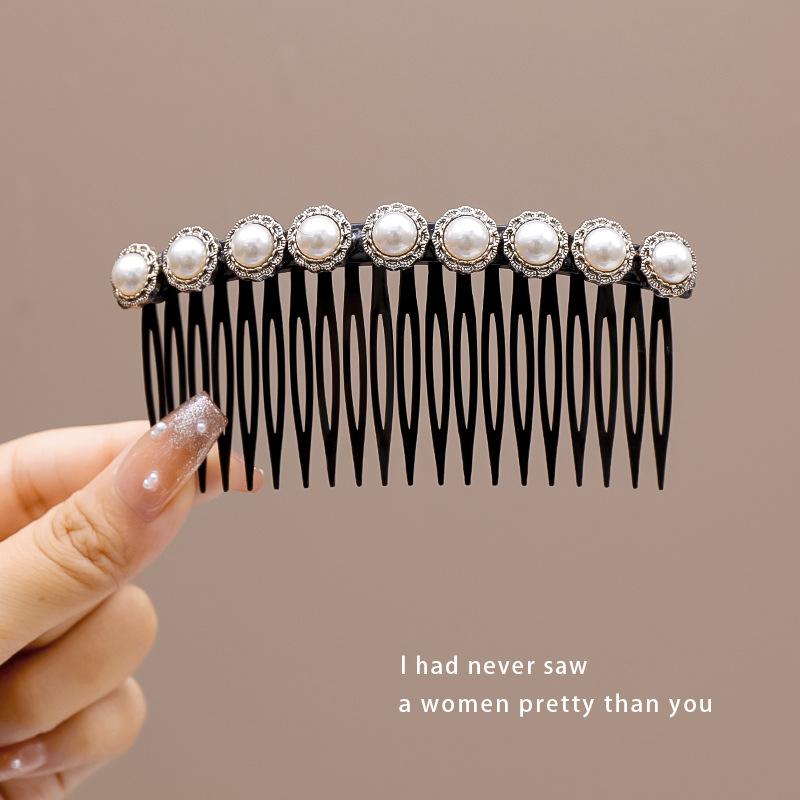 Stylish and Versatile Hair Clips for Women, Pearl Hair Combs for Wispy Hair, Bangs Clips, High-end Hair Accessories