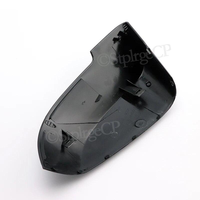 For BMW 5 6 7 Series Black Mirror Cover F10 F11 F18 F07 F12 F13 F06 F01 F02 F03 F04 LCL Carbon Fiber Pattern Mirror Cover