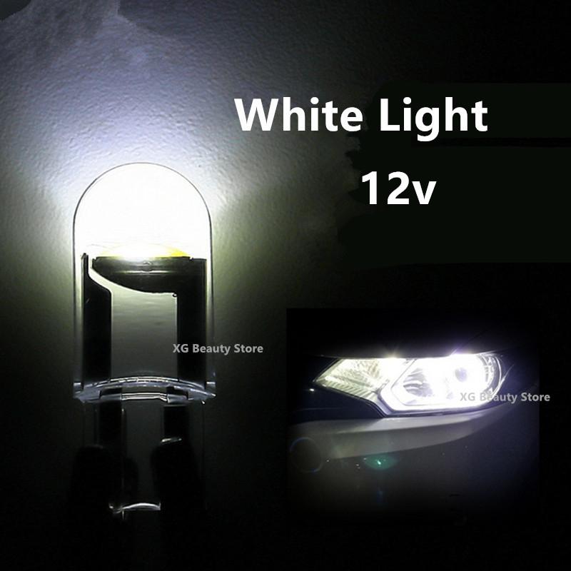 

Wholesale 10/50/100PCS T10 DC 12V Car LED Light Canbus Glass COB 6000k Reading Dome Lamp Marker Wedge License Plate Light Bulb 10PCS белый