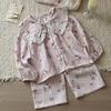Spring/Autumn Soft Cotton Cartoon Parent-Child Lounge Set - Sizes S, M, L for Boys & Girls