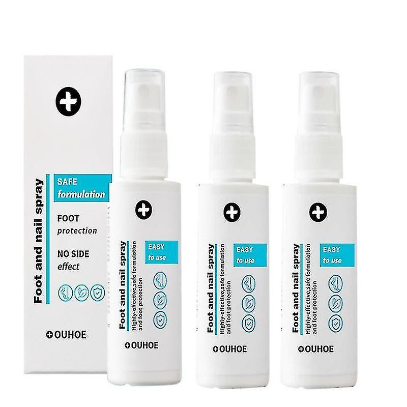 3 pz Spray per Piedi e Unghie, Cura Naturale e Potente per i Piedi