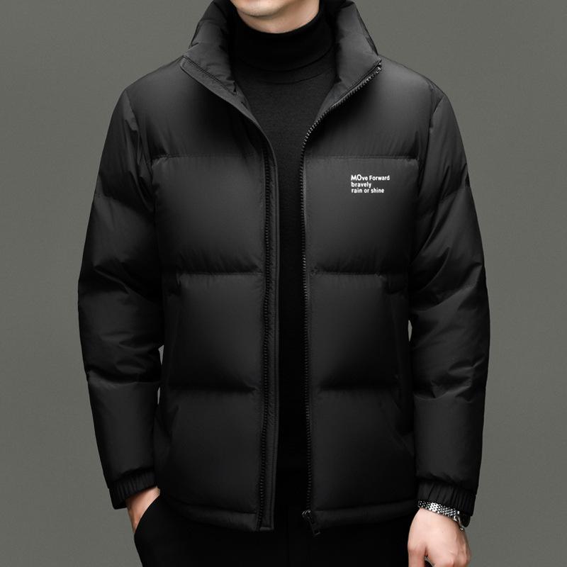 Veste d'hiver pour homme 90% duvet - Tendance, Polyvalente, Col montant Manteau chaud