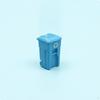 Miniature Trash Bin Realistic Model Waste Receptacle SmallScale Scene Ornament for Hobbyists,