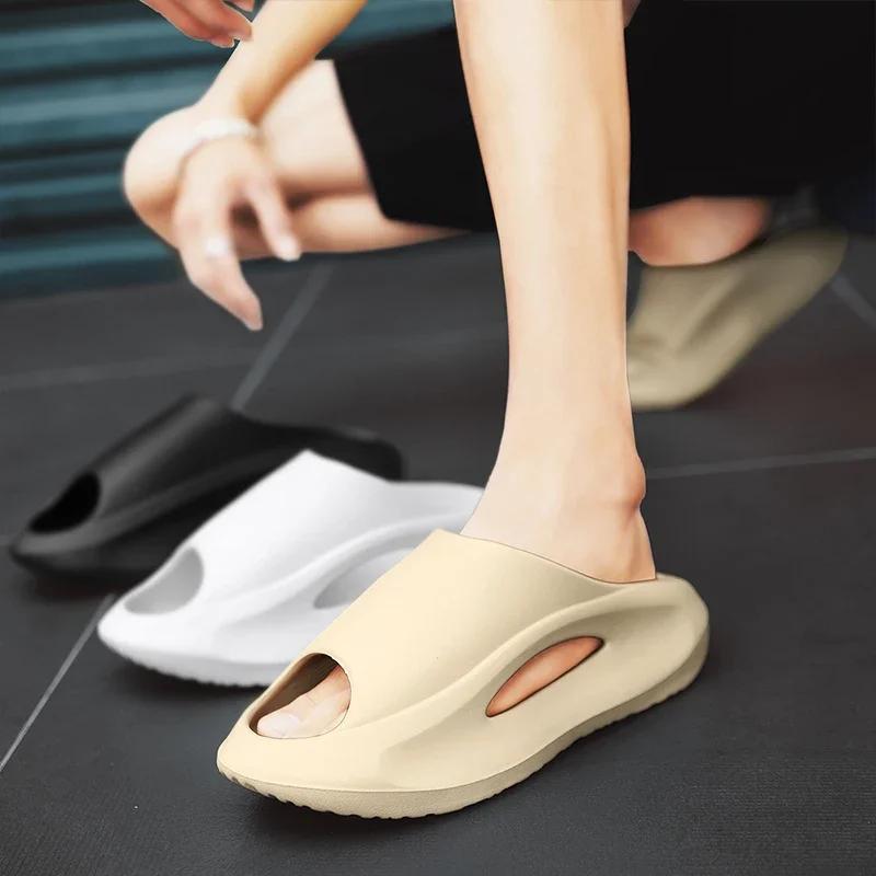 Fashion Men Slippers Summer EVA Soft-soled Platform Slides Unisex Sneaker Sandals Casual Beach Shoes Women Indoor Outdoor Big Size