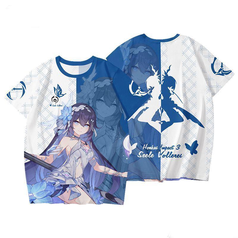 Games Honkai Impact 3rd T-shirts 3D Print Kid Anime Tee Men Women Short Sleeve O-Neck T Shirt Harajuku Cosplay Y2k Tops Clothing