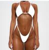 European & American Sexy Split Swimsuit - Women's Solid Color Bikini