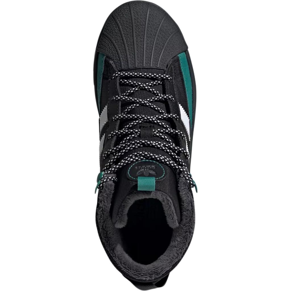 Adidas Originals Superstar Winterized Trek Comfortable Shock Absorbing Waterproof High Top Outdoor Shoes Kids Shoes Black ID1018