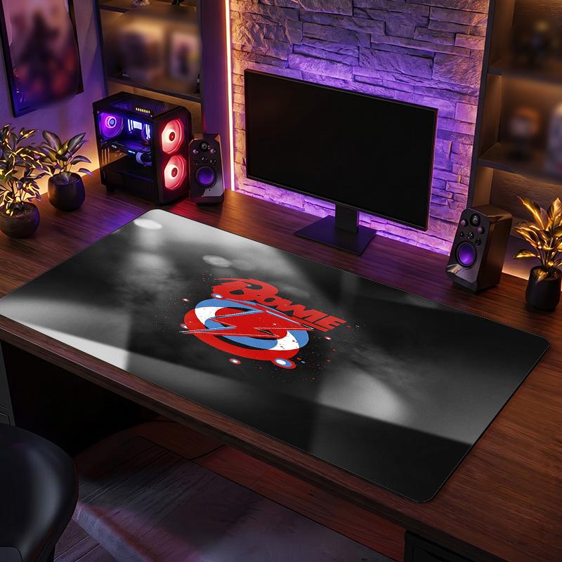 David Bowie Print Large Mouse Pad Smooth Surface Anti?Slip Desk Mat For Gaming Office Laptop Decoration