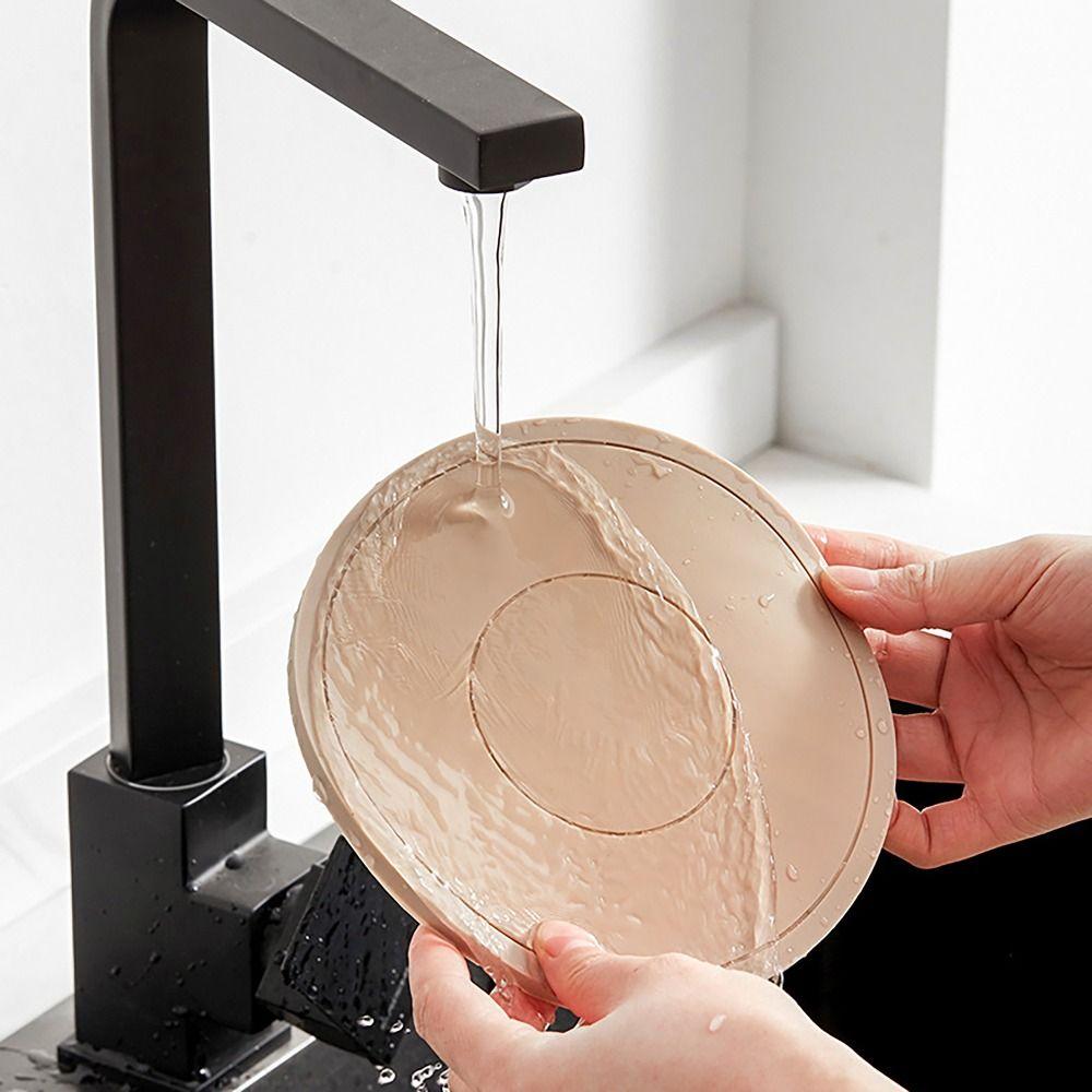 Heat Resistant Heat Insulation Mat Round Hot Pads Convenient Silicone Trivet Mat  Kitchen